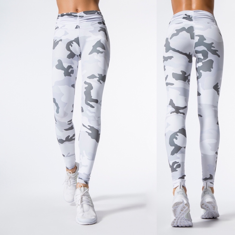 Carbon38 Wildcat White camo leggings